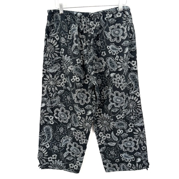 Fresh Produce Capri Lounge Pajama Pants Size XXL Floral Paisley Sleep Pull On - Picture 4 of 10